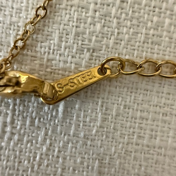 Gold-tone Stainless Steel Double Heart Necklace NWOT - Picture 3 of 5